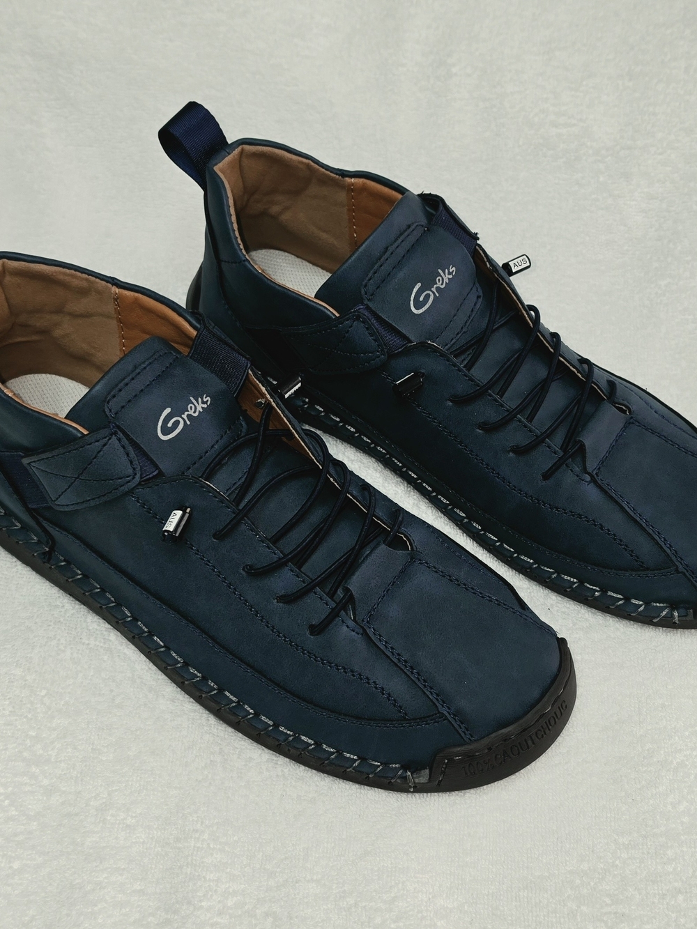 Men's Navy Chukka Boots - Lace-Up Casual Comfort